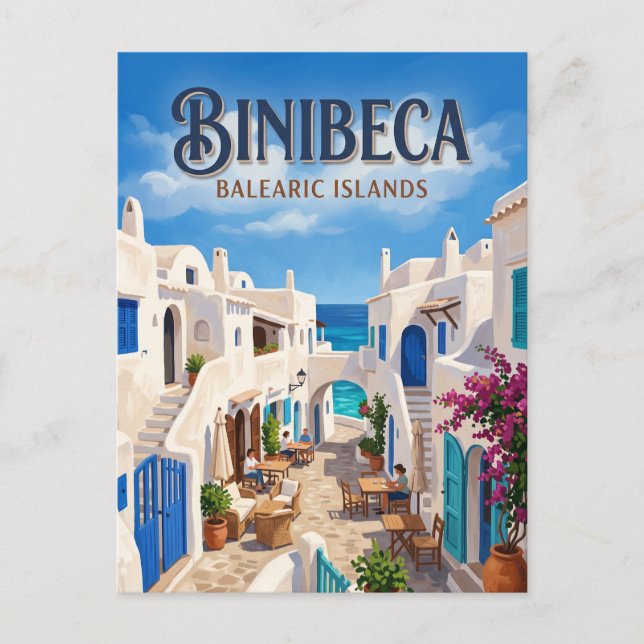 Binibeca Vell Spanien Vykort (Framsida)