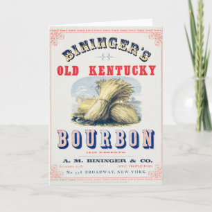 Biningers gamla Kentucky Bourbon 1849-reserv. Kort