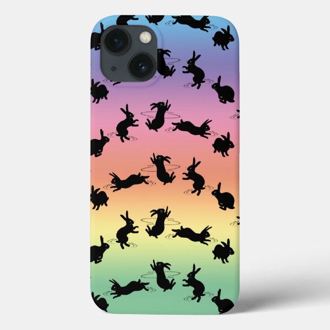 Binky Bunnies iPad-fodral (regnbåge) (Baksida)