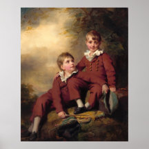 Binning Children - Henry Raeburn Fina Konst Poster