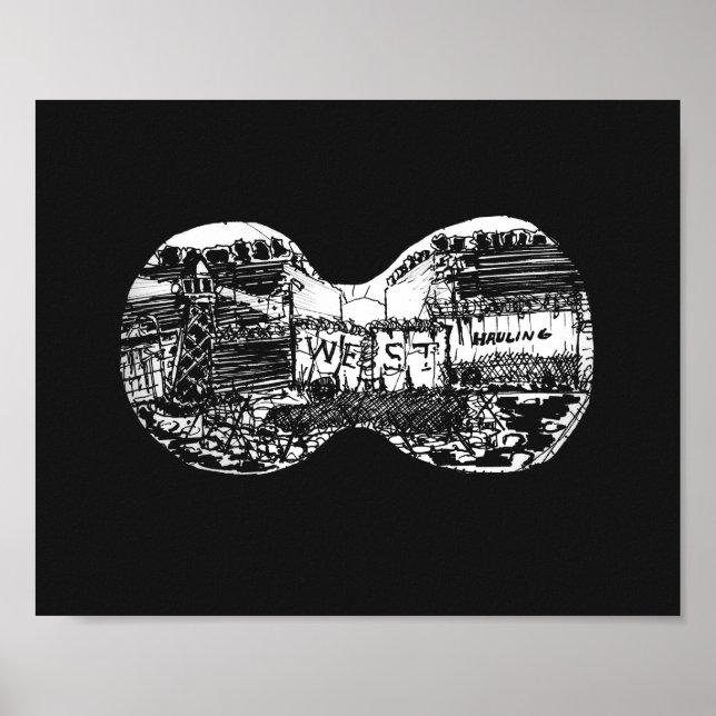 Binocular view to the west poster (Framsidan)