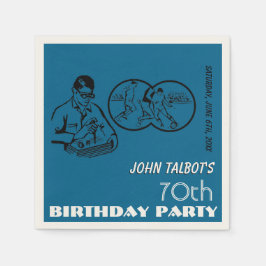 Binokulär Pappersservett för 70:e Födelsedagsfeste