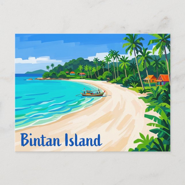 Bintan Island Indonesien Vykort (Framsida)