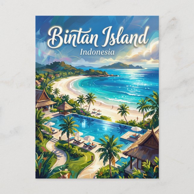 Bintanön Indonesien Vykort (Framsida)