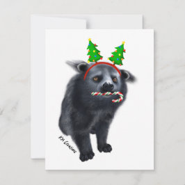Binturong - helgdag-kort julkort