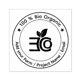 Bio Ekologisk Miljövänlig, Sunda produkter Stämpel