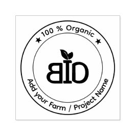 Bio Ekologisk Miljövänlig, Sunda produkter Stämpel