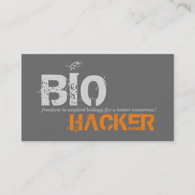 Bio Hacker Visitkort (Framsida)