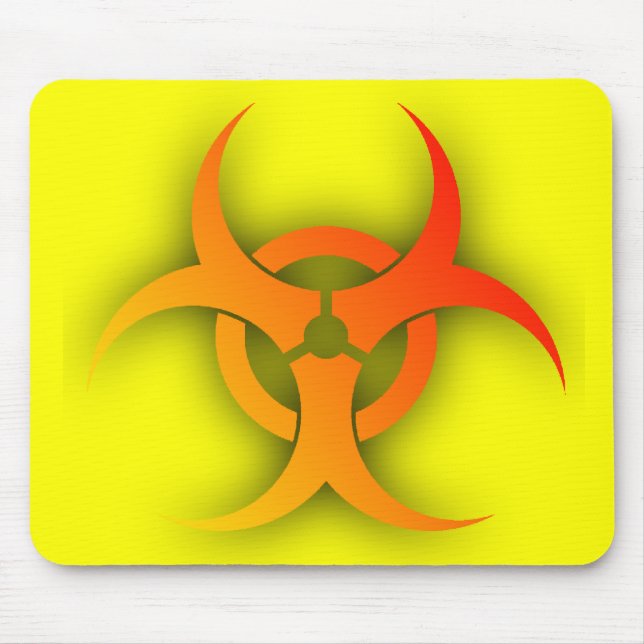 Bio Hazard Roligt Musunderlägg Humor Musmatta (Framsidan)
