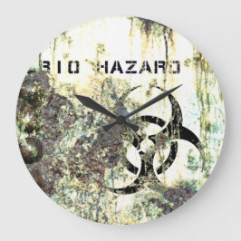 Bio Hazard Wall Clock Stor Klocka
