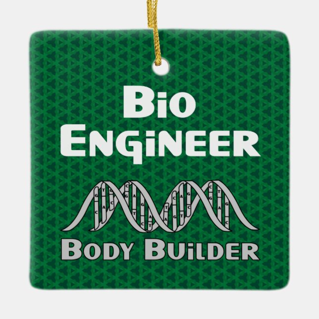 Bio Ingenjör Body Builder Ceramic Ornament (Framsida)