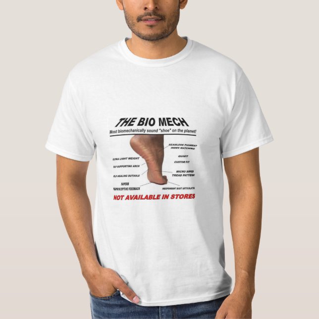 Bio Mech barefoot "shoe" T-Shirt (Framsida)