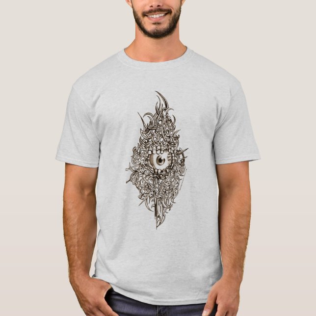 Bio-Mekaniskt öga T-shirt (Framsida)