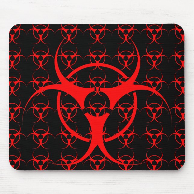 Bio- Mousepad Biohazard Warning Mouse Pad Musmatta (Framsidan)