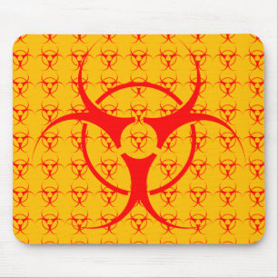 Bio- Mousepad Biohazard Warning Mouse Pad Musmatta