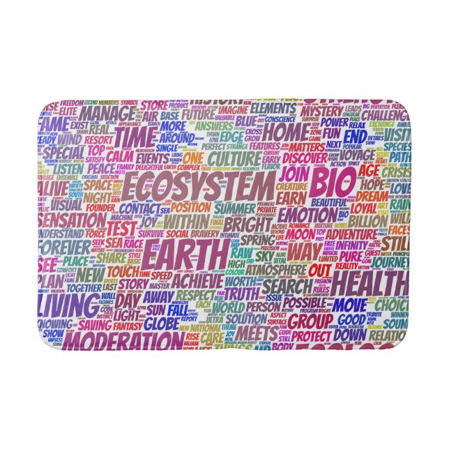Bio Nuage de Mots Texte Modèle Biodiversité Badrumsmatta (Framsidan)