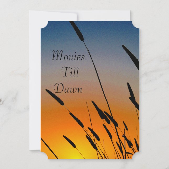 Bio- och spelkvällsinbjudan inbjudningar (Framsida)