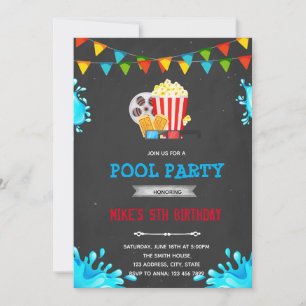 Bio poolparty inbjudan