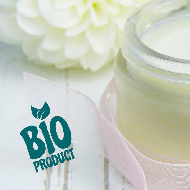Bio-produkt, ekologisk, miljövänlig stämpel (Skapare uppladdad)
