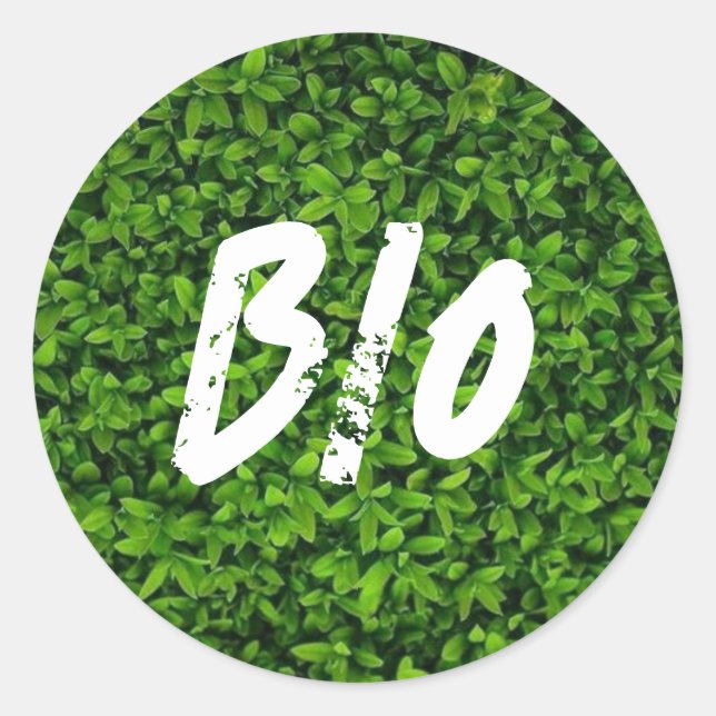Bio Runt Klistermärke (Framsida)