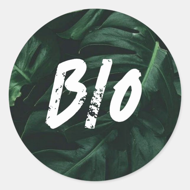 Bio Runt Klistermärke (Framsida)