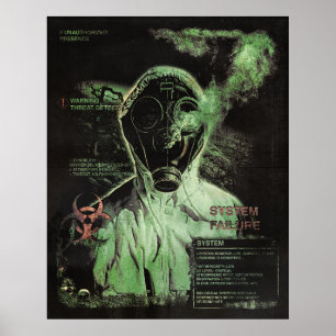 Bio-Slösa - Techno-Dystopian Streetwear Design Poster