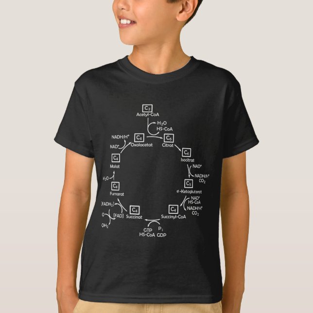 Biochemist citronsyra Cycle Biology Biolog Bio T Shirt (Framsida)