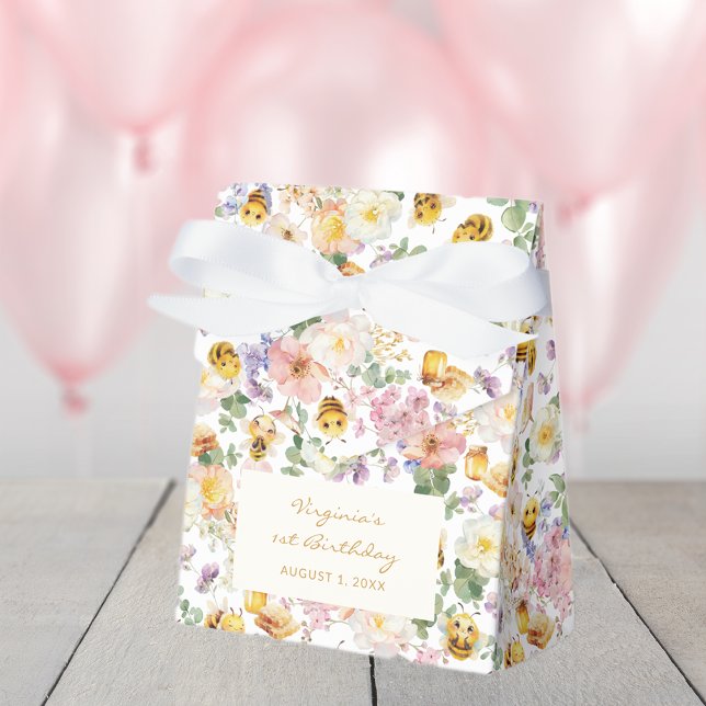 Biodagen Presentaskar (Bee Birthday Favor Boxes
)