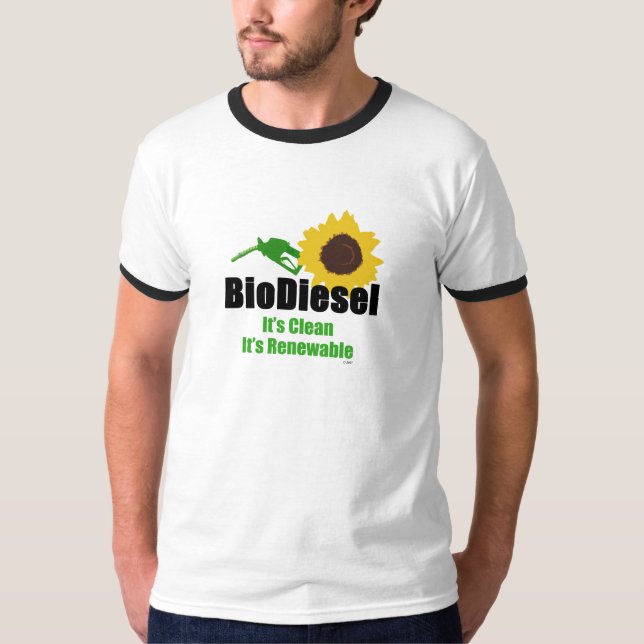 BioDiesel en ren förnybar alternativ energi T-shirt (Framsida)
