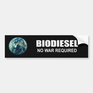 Biodiesel: Inget krävt krig Bildekal
