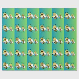 Biodlar & Böcker Inramad Poster – Whimsical Gra Presentpapper
