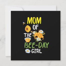 Biodlarart mamma till Bee-day flickan 2 Julkort