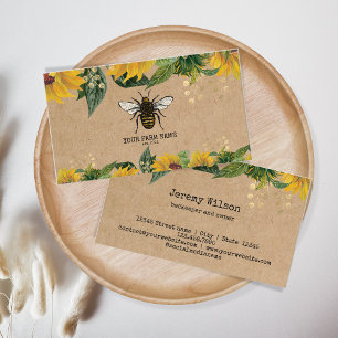 Biodlare Apiarist Bee Farm Honeybees Honeycomb Bu Visitkort