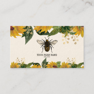 Biodlare Apiarist Bee Farm Honeybees Honeycomb Bu Visitkort