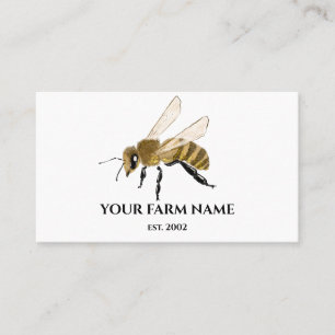 Biodlare Apiarist Bee Farm Honeybees Honeycomb Sq Visitkort