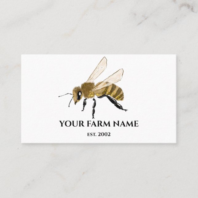 Biodlare Apiarist Bee Farm Honeybees Honeycomb Sq Visitkort (Framsida)