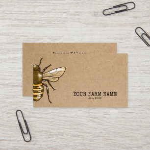 Biodlare Apiarist Bee Farm Honeybees Honeycomb Visitkort