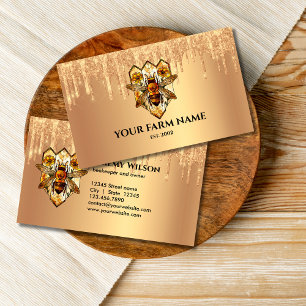 Biodlare Apiarist Bee Farm Honeybees Honeycomb Visitkort