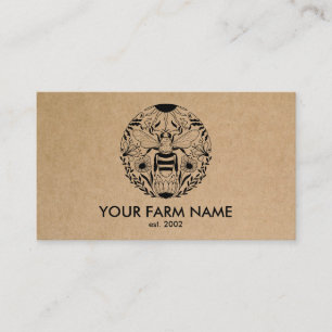 Biodlare Apiarist Bee Farm Honeybees Honeycomb Visitkort