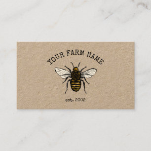 Biodlare Apiarist Bee Farm Honeybees Honeycomb Visitkort