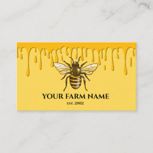 Biodlare Apiarist Bee Farm Honeybees Honeycomb Visitkort