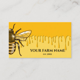 Biodlare Apiarist Bee Farm Honeybees Honeycomb Visitkort
