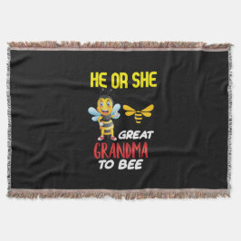 Biodlare Art Underbar mormor för bin Filt