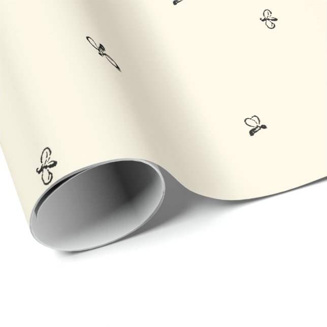 Biodlare av honungsbin som slår Papprare Presentpapper (Rullad Hörn)