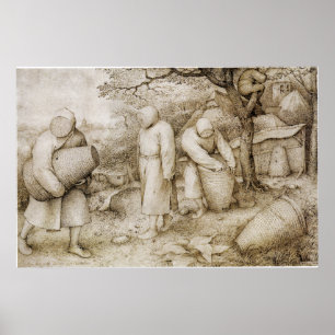 Biodlare av Pieter Bruegel den äldre Poster