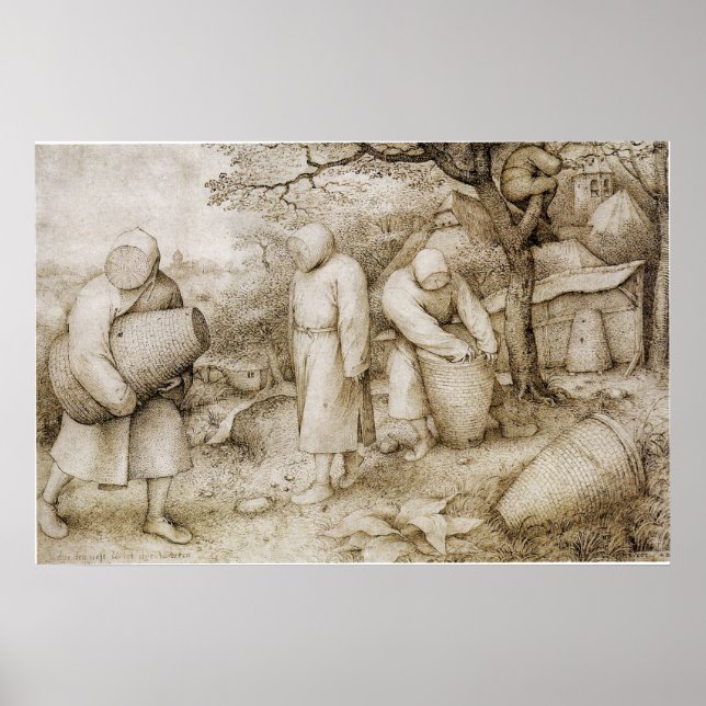 Biodlare av Pieter Bruegel den äldre Poster (Framsidan)