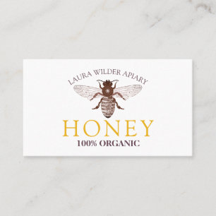 Biodlare Biodling Apiary Honung Guld Visitkort