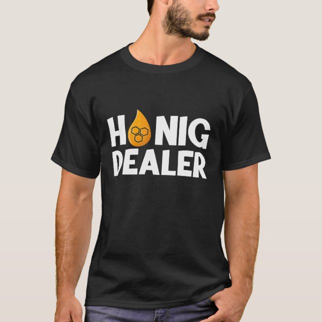 Biodlare Biodling Honig Dealer T Shirt (Framsida)