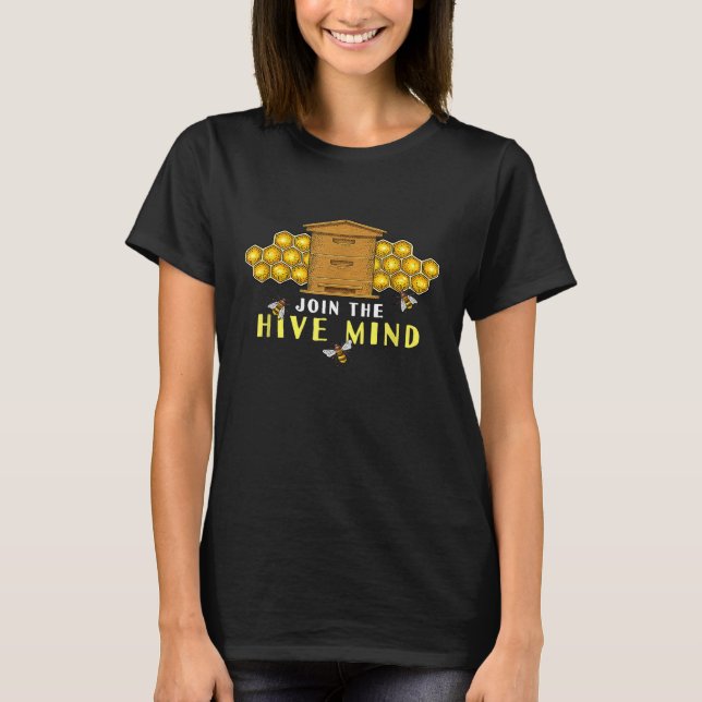 Biodlare för bihonungsbin Hive Honeycomb T Shirt (Framsida)