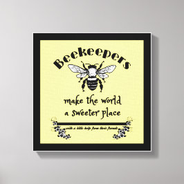 Biodlare gör världen till en sötare ställe med en  canvastryck